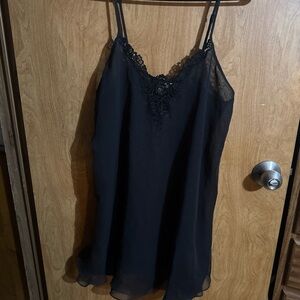 Vintage GOLD LABEL Victoria's Secret Black Lace Dress